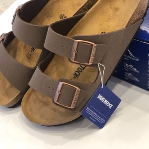 Birkenstock Arizona Birko-Flor Nubuck Mocha